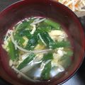 にむばすしゅたーぜん's cooksnap of when they made にら卵中華風スープ.