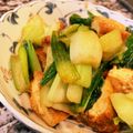 クックX3BFJ0☆'s cooksnap of when they made チンゲン菜と厚揚げのピリ辛炒め.