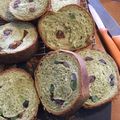 昇父さん's cooksnap of when they made メッシュ♪抹茶＆甘納豆（大納言）パン.