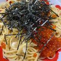 nemuiasa_'s cooksnap of when they made ♡いくらの釜玉風パスタ♡.