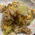 ママ25ヶ月☆'s cooksnap of when they made 簡単！めちゃ旨！レタスチャーハン.