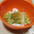 4double5's cooksnap of when they made 【離乳食中期】お豆腐と枝豆の和風あんかけ.