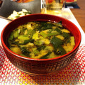ちゃぴ♥'s cooksnap of when they made ほうれん草とえのきの味噌汁.