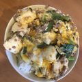 あきぽていと's cooksnap of when they made 美味しすぎ！ひき肉と豆腐とにらの卵とじ丼.