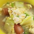 ✩かめたん✩'s cooksnap of when they made 朝食に✿青梗菜とウィンナーの中華風スープ.