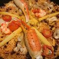 takuchin's cooksnap of when they made カニのシーフードパエリア.