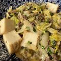 yukariix's cooksnap of when they made 楽うま♡白菜と厚揚げのそぼろニラ味噌炒め.