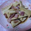 ゆみにゃむ's cooksnap of when they made たけのこ＆ベーコンのめんつゆ炒め。.