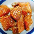 ☆かつもも☆'s cooksnap of when they made 和食屋さんのまかない料理☆土佐漬け鉄火丼.