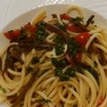 クックSXL09X☆'s cooksnap of when they made わらびのコラトゥーラ（魚醤）パスタ.