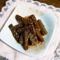 夢夢555's cooksnap of when they made 蒸し焼きdeゴボウの甘酢炒め＊.
