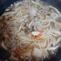 ゆゆたん11's cooksnap of when they made 茹でずにIN！乾麺でWさつま煮込みうどん.
