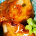 そらとだいち's cooksnap of when they made 揚げない鶏唐揚げのごま甘酢炒め.