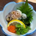 クックE6D3LB☆'s cooksnap of when they made 塩揉み無し水ダコポン酢やくぜんたく.
