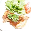 KUMI KUMI's cooksnap of when they made 新玉ねぎのソースが絶賛♥︎めかじきフライ.