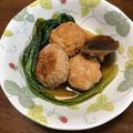 mikutasu's cooksnap of when they made 鶏とはんぺんのふわふわつくね煮.