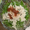 海獣レストラン's cooksnap of when they made 水菜とささみの梅サラダ.