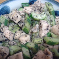 りょんぴい's cooksnap of when they made 鶏肉ときゅうりの黒ごま炒め.
