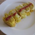チョコくま's cooksnap of when they made お弁当に一品♪ポテト玉子焼き.
