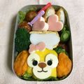 moetan360's cooksnap of when they made キャラ弁♡簡単おかず！ハムとチーズ重ね♡.