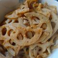 momoazeru's cooksnap of when they made れんこんの味噌チーズきんぴら☆.