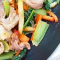 あたむ❤189's cooksnap of when they made 大根と豚小間の味噌にんにく炒め.