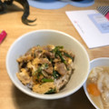 shokotang's cooksnap of when they made 豚こまとほうれん草の卵とじ丼.