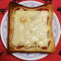 こげ岡's cooksnap of when they made ♡キムチーズトースト♡.