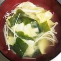 ムーミン☆ママ's cooksnap of when they made ☆えのきときゃべつのみそ汁☆.