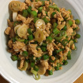 ちゃぴゆき's cooksnap of when they made 豚挽肉とニンニクの芽炒め丼.