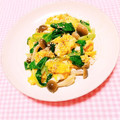 まあまま☆0403's cooksnap of when they made 卵・青梗菜のナムル風炒め物♪簡単.