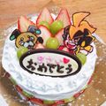 ちょん323's cooksnap of when they made 誕生日ケーキ、プリキュア、キャラチョコ.
