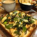 中村ベーカリー's cooksnap of when they made スナップエンドウ・枝豆×ナッツのトースト.