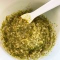 タラまよ's cooksnap of when they made 離乳食☆中期 ほうれん草バナナ.