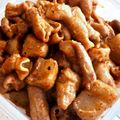 guppie's cooksnap of when they made 白もつとこんにゃくの甘辛味噌炒め煮.