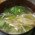 ヨシヨッシー's cooksnap of when they made チンゲン菜のたまごスープ♪.