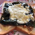 土屋はちまき's cooksnap of when they made 納豆海苔マヨチーズトースト.