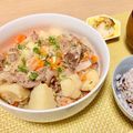 ___gumi___'s cooksnap of when they made 塩麹を使ったヘルシー塩肉じゃが.