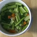 ma___111's cooksnap of when they made 大根の葉入りコンソメスープ☆.