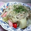 watyami's cooksnap of when they made きのこのクリーム煮.