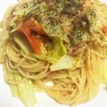 ぱっち∞'s cooksnap of when they made 簡単パスタランチ♪ツナとトマトとキャベツ.