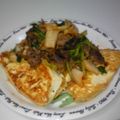 mutame's cooksnap of when they made 豚キムチのっけ豆腐ステーキ.