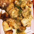 クック044I9J☆'s cooksnap of when they made はんぺんとお餅のガーリックレモンソテー.