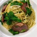 蒼の雫sp's cooksnap of when they made ベーコンとわさび菜のスパゲティ.