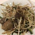 papikun's cooksnap of when they made レバニラ炒め.