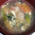snow012's cooksnap of when they made 小松菜の卵とじスープ.