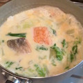 悪忌◆'s cooksnap of when they made 鮭と白菜の豆乳スープ♪.