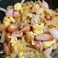 れいちょんぐ's cooksnap of when they made ☆弁当おかず玉葱とウィンナーの玉子炒め☆.