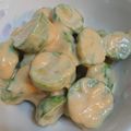 twママ's cooksnap of when they made *簡単！芽キャベツの味噌マヨネーズあえ*.