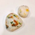 ゆにこーん☆'s cooksnap of when they made たくあんうめぼし大葉おにぎり.